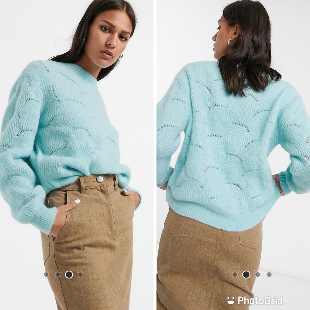 & Other Stories wave effect fluffy sweater